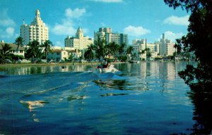 Florida Miami Beach Hotel Row and Indian Creek