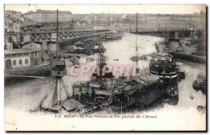 Old Postcard The Port of Brest National and General View The Arsenal Ship