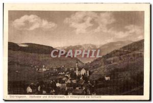 Old Postcard South Vogesen stobweier Ampfersbach und die im hintergrund schiucht