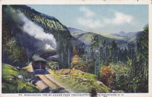 Train at Mt Willard Cliffs near Frankenstein White Mtns NH  
