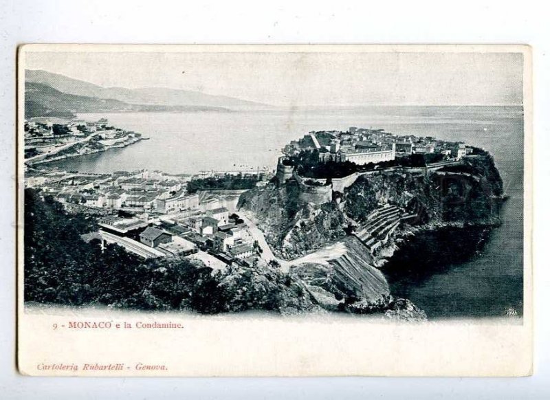 191355 MONACO Condamine view Vintage postcard