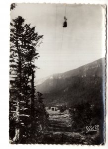 Real Photo,  Auvergne, France, Ski Gondolas