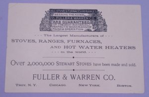 1893 Palmer Cox Brownies Uncle Sam Chicago Worlds Fair Warren Stoves Trade Card