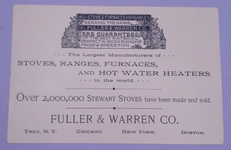 1893 Palmer Cox Brownies Uncle Sam Chicago Worlds Fair Warren Stoves Trade Card