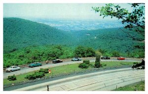Postcard HIGHWAY SCENE Uniontown Pennsylvania PA AS2062