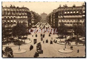 Old Postcard Paris Avenue de l & # 39Opera