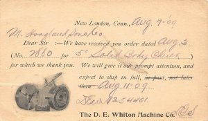 LP88  New London Connecticut Postcard D. E. Whiton Machine Co. 1909