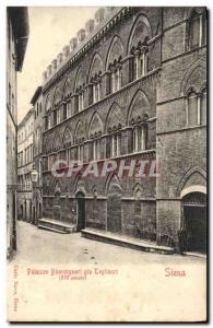 Postcard Old Palazzo Buonsignori gia Tegliaci Siena