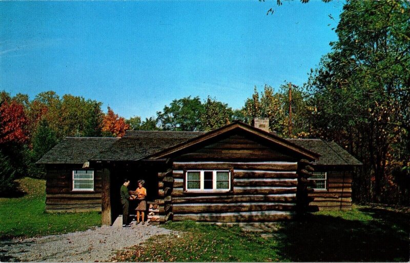 Family Cabins Ogl Park Wheeling West Virginia Vacation Postcard Vintage 