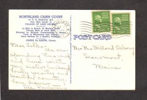 NY Northland Cabins Court Lake George New York Postcard Joseph De Santis Owner