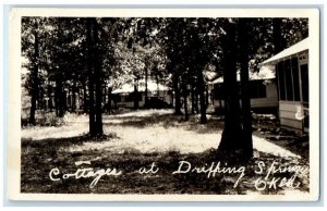 c1920's Cottages At Dripping Springs Oklahoma OK RPPC Photo Unposted Postcard