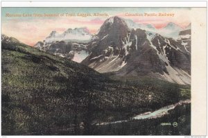 Moraine Lake From Summit Of Trail, Canadian Pacific Railway, Laggan, Alberta,...