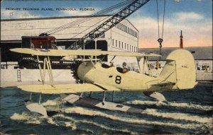 Pensacola Florida FL Primary Training Plane Pioneer Aviation Vintage Postcard