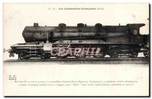 Postcard Old Train Locomotive Machine March 1101 and 3 1102 Schmidt superheat...