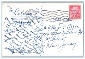 1956 The Colony Hotel & Restaurant Building Beach Kennebunkport Maine Postcard