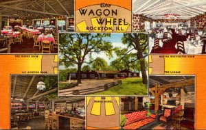 Illinois Rockton The Wagon Wheel Curteich