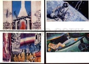 019406 Russian Conquest space set of 13 old PC