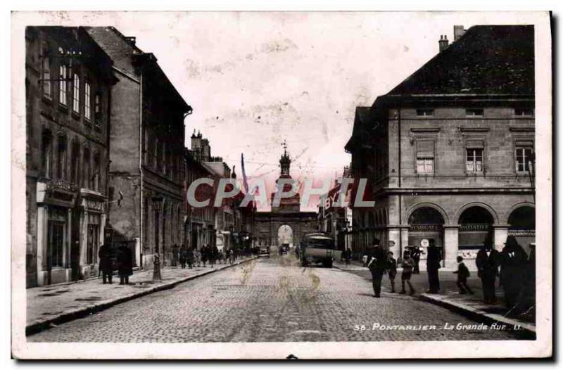 Modern Postcard Pontarlier Grande Rue
