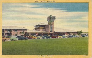 Las Vegas NV, Clark's Desert Inn, Casino, Old Cars, 1953 Teich Linen, Hotel