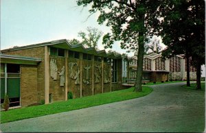 Vtg Crown Point Indiana IN Capuchin Seminary of St Mary 1960s View Postcard