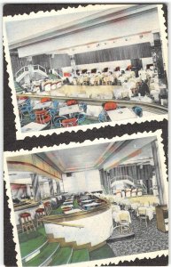 ITALIAN VILLAGE San Francisco, CA Night Club Bar 1940s Vintage Linen Postcard