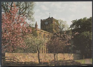 Northumberland Postcard - Hexham Abbey in Springtime   RR6068