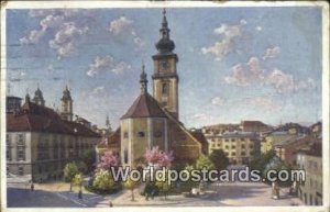 Pfarrplatz Linz a D Austria Postcard