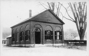 Charlestown NH Bank Real Photo Postcard