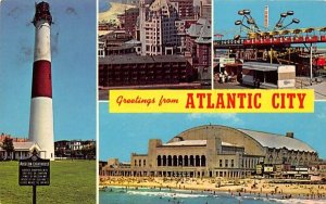 Greetings from Atlantic City New Jersey Postcard