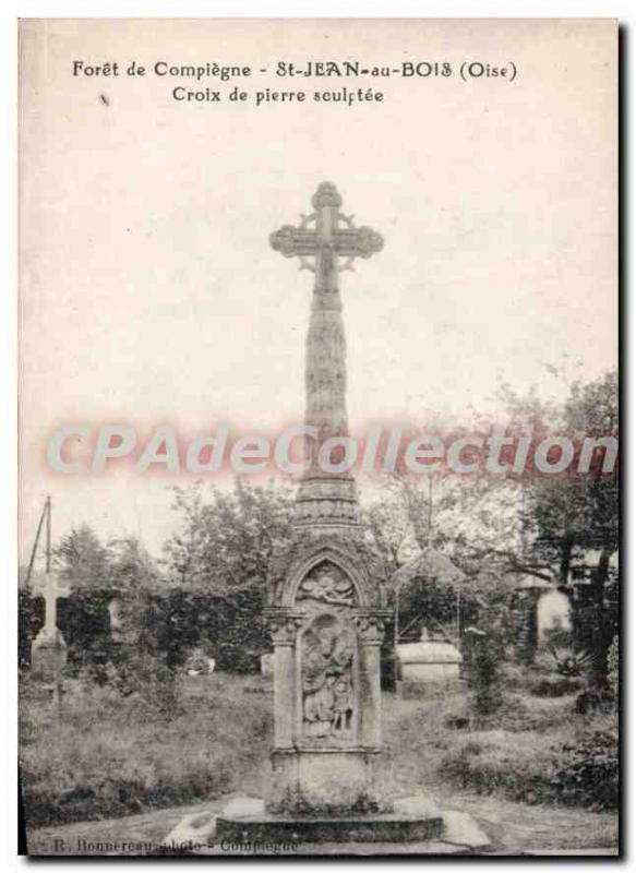 Postcard Old St John Wood Cross Stone