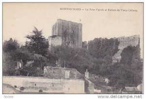 La Tour Catree Et Ruines Du Vieux Chateau, Montrichard (Loir-et-Cher), France...
