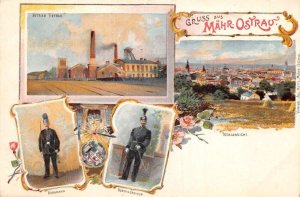 Mahrisch Ostrau Czechoslovakia Factory City View Soldiers Gruss aus PC AA110464