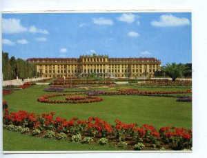 218969 AUSTRIA WIEN VIENNA Schonbrunn Castle & Flower-Parterne old postcard