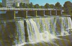 Canada Rideau Falls With City hall In Background Ottawa Ontario