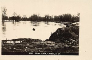 J25/ Canton South Dakota Postcard RPPC c1910 Sioux River Scene  188