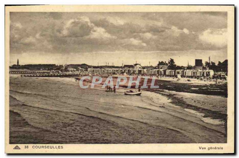 Postcard Old Courseulles Vue Generale