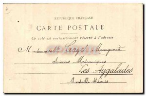 Postcard Old Marseille Garden Pugot hill