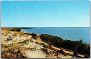 Kitty Hawk Bay North Carolina Scenic Highway Pirate Blackbeard & Screw Postcard