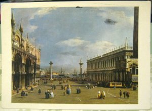 Postcard Art Giovanni Antonio Canal detto il Canaletto Venice Small st Marks - p