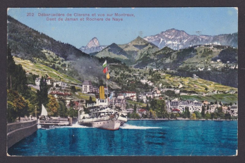 SWITZERLAND, Vintge postcard, Rochers de Naye
