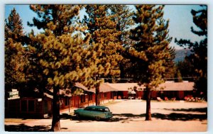 LAKE TAHOE, CA California  SIERRA COURT  c1950s Car  Roadside   Postcard