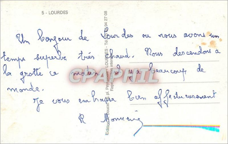 Old Postcard LOURDES