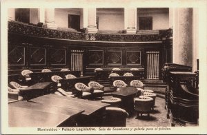 Uruguay Montevideo Palacio Legislativo Sala de Senadores y Galeria Postcard C066