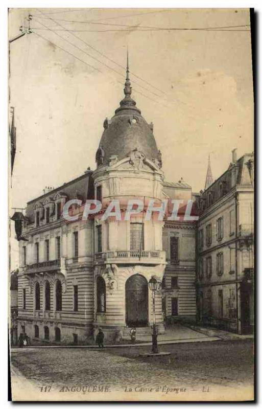 Old Postcard Bank Caisse d & # 39Epargne Angouleme