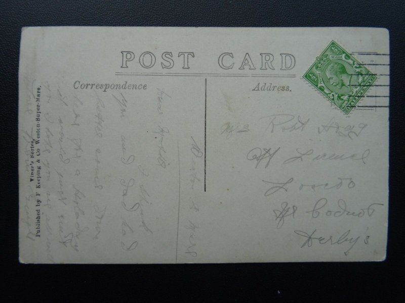 Somerset WESTON SUPER MARE Medeira Cove c1914 RP Postcard by Fred Viner