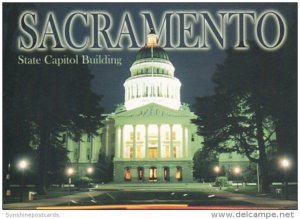 California Sacramento State Capitol Building At Night