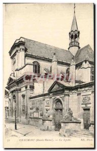 Old Postcard Chaumont Le Lycee