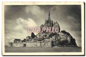 Old Postcard Mont Saint Michel facing East General View