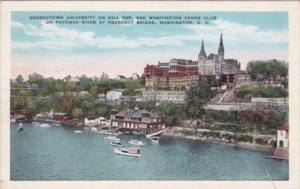 Washington D C Georgetown University and Washington Canoe Club