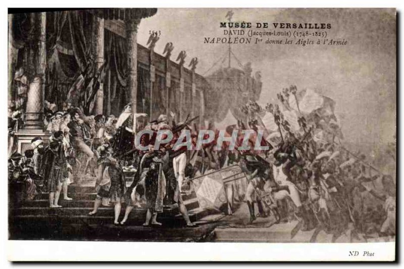 Old Postcard History Napoleon 1st Museum of Versailles David Napoleon 1st gav...